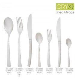 Tenedor Mesa Mirage 200 mm.Caja 12 unidades