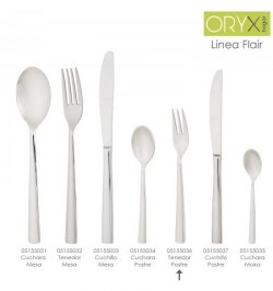 Tenedor Postre Flair 159 mm.Caja 12 unidades