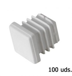 Contera Plastico Cuadrada 30x30 mm. Bolsa 100 Unidades