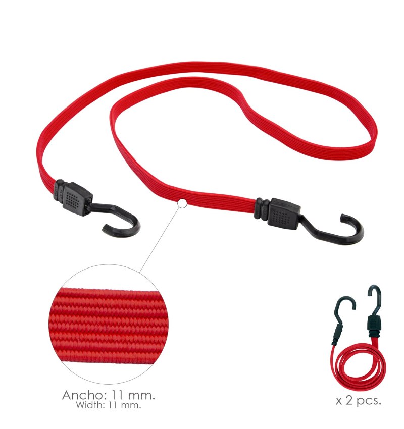 Pulpo De Goma Plano Reforzado 1,5 metros  (Bolsa 2 piezas)