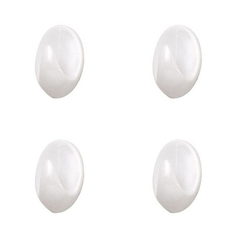 Colgador Oryx Blanco Pequeño (Blister 4 Unidades ) Adhesivo
