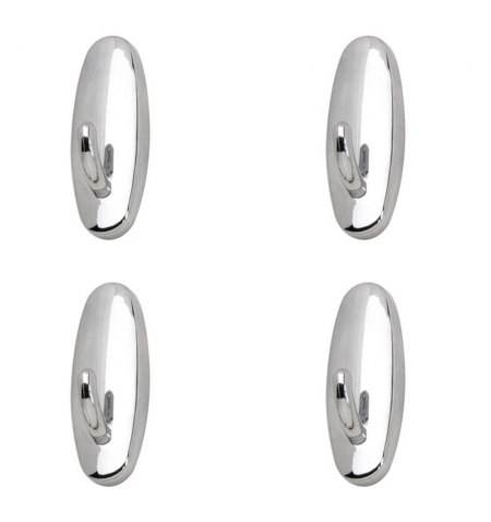 Colgador Oryx  Cromo Pequeño (Blister 4 Unidades) Adhesivo