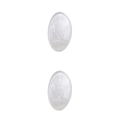 Colgador Oryx  Transparente Grande (Blister 2 Unidades) Adhesivo
