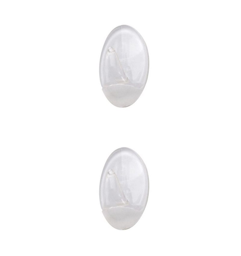 Colgador Oryx  Transparente Grande (Blister 2 Unidades) Adhesivo