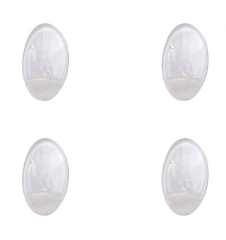 Colgador Oryx  Transparente Pequeño (Blister 4 Unidades) Adhesivo