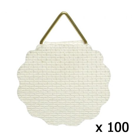 Colgador Tela Engomado  (Bolsa 100 Unidades)