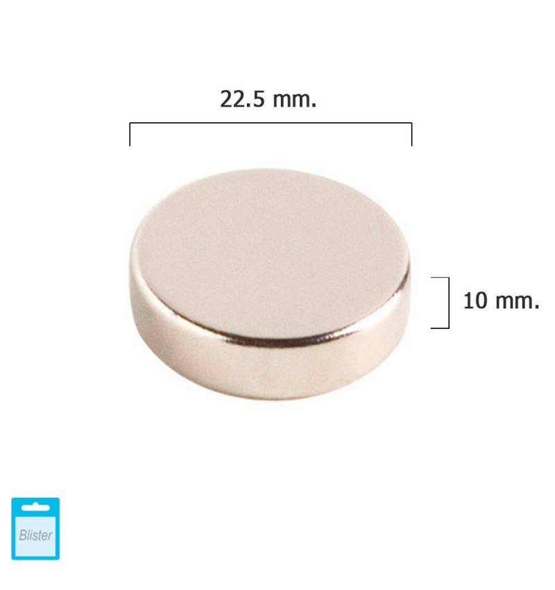 Iman Wolfpack Neodimio Redondo Ø 22,5x10 mm. (Blister 1 Pieza)