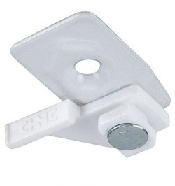 Soporte Techo Con Estribo Para Riel P950 Blanco
