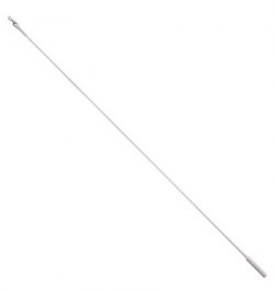 Tirador Riel Aluminio Plastificado 1,0mt Blanco