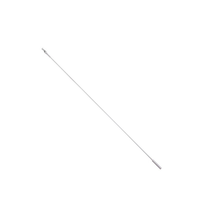 Tirador Riel Aluminio Plastificado 1,0mt Blanco