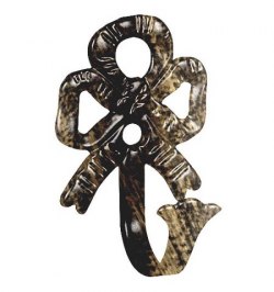 Alzapaños Forja Lazo Negro / Dorado     Juego 2 Piezas