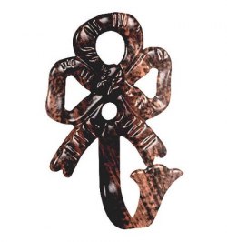 Alzapaños Forja Lazo Negro / Cobre    Juego 2 Pieza
