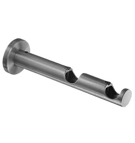 Soporte Zirconio Doble 20 mm. Niquel Mate