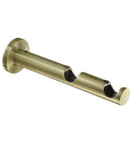 Soporte Zirconio Doble 20 mm. Bronce Viejo
