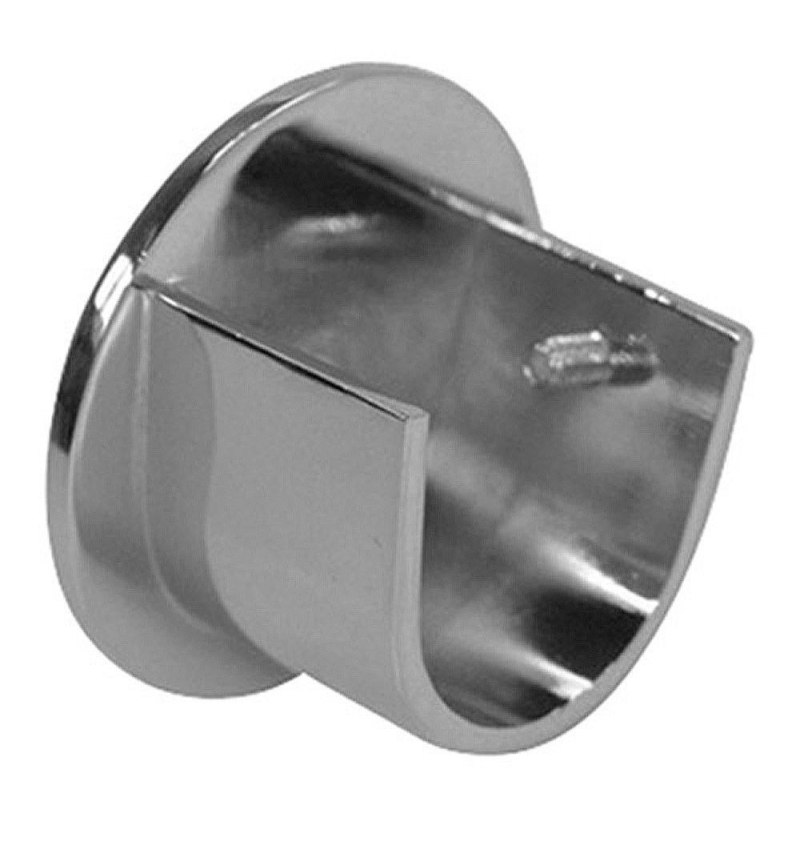 Soporte Zirconio Lateral 28 mm. Niquel Mate (2 Piezas)