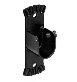Soporte Lateral Forja Abierto 20mm Negro Juego 2 Piezas