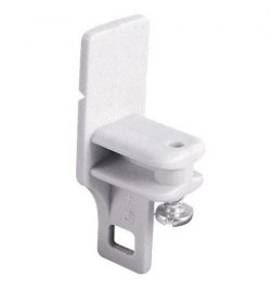 Tope Final Para Riel Aluminio Blanco (Caja 50 Unidades)