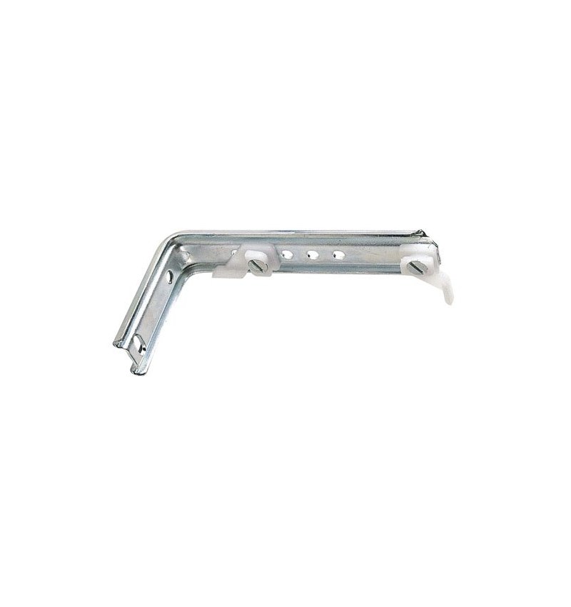 Soporte Doble Para Riel Aluminio Blanco Reforzado
