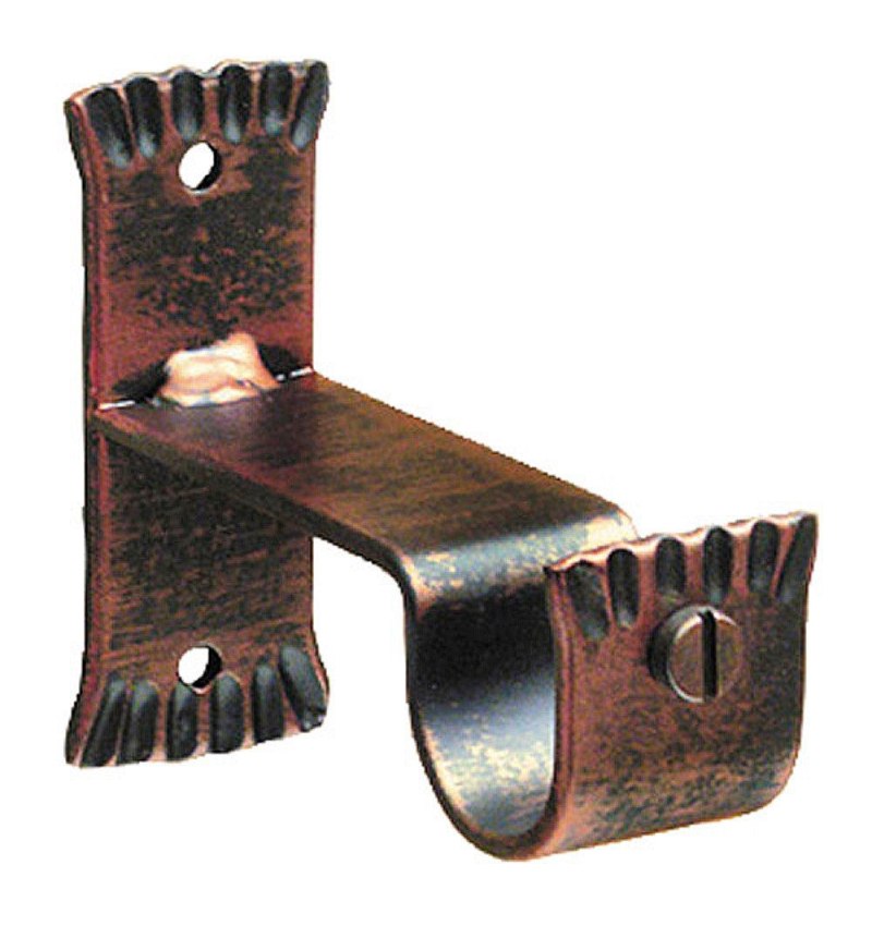 Soporte Central Forja Ø 28 mm. Negro / Cobre Juego 2 Piezas
