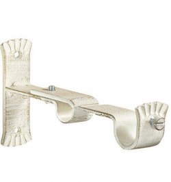 Soporte Doble Forja 28-20 Ø mm. Marfil Oro