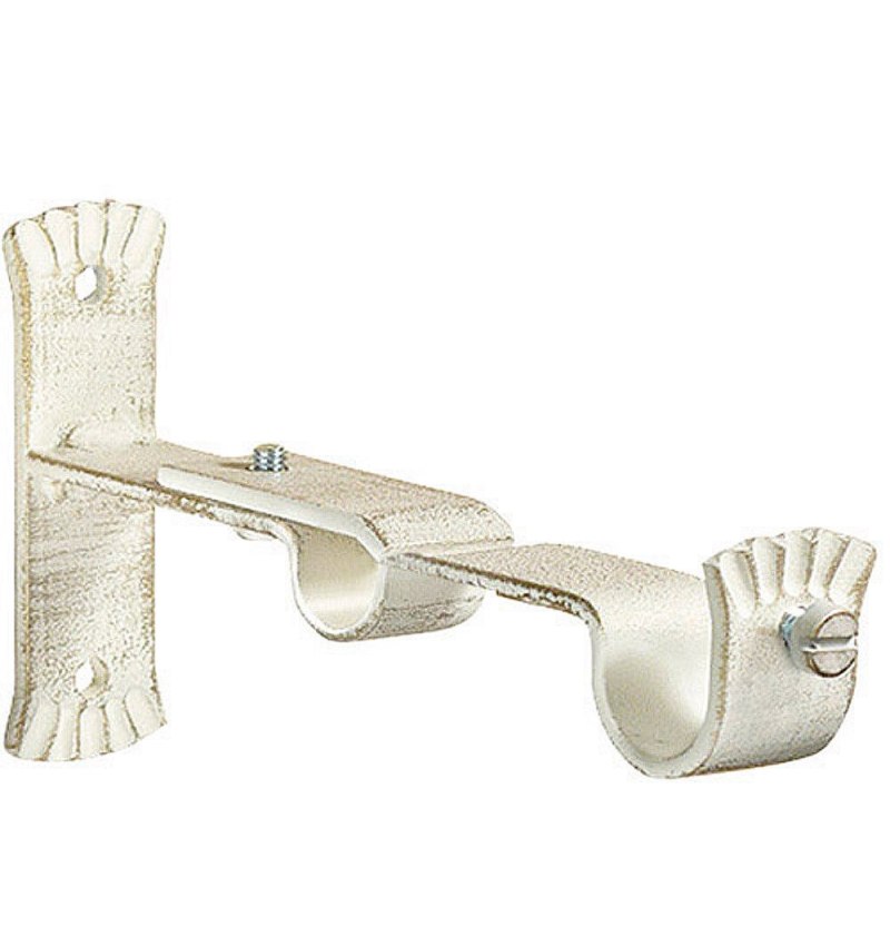 Soporte Doble Forja 28-20 Ø mm. Marfil Oro