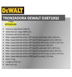 Tronzadora Dewalt D28710QS