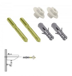 Kit Sanitario Fija Lavabo  10x110 mm. (2 Piezas)