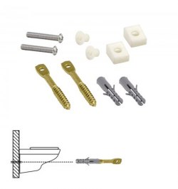 Kit Sanitario Fijación Wc  Horizontal 5x70 mm. (2 Piezas)