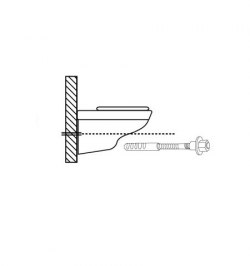 Kit Sanitario Fijación Wc  Horizontal 5x70 mm. (2 Piezas)