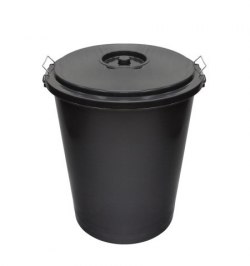 Cubo Basura Plastico Comunidad Con Tapa   50 Litros