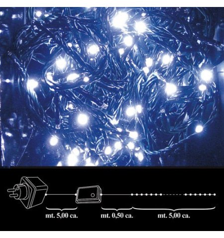 Luces Navidad 100 Leds Blanca Interior / Exterior Ip44