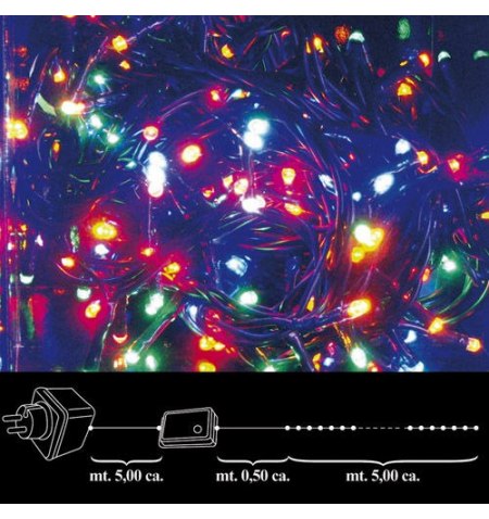 Luces Navidad 100 Leds Color Interior / Exterior Ip44