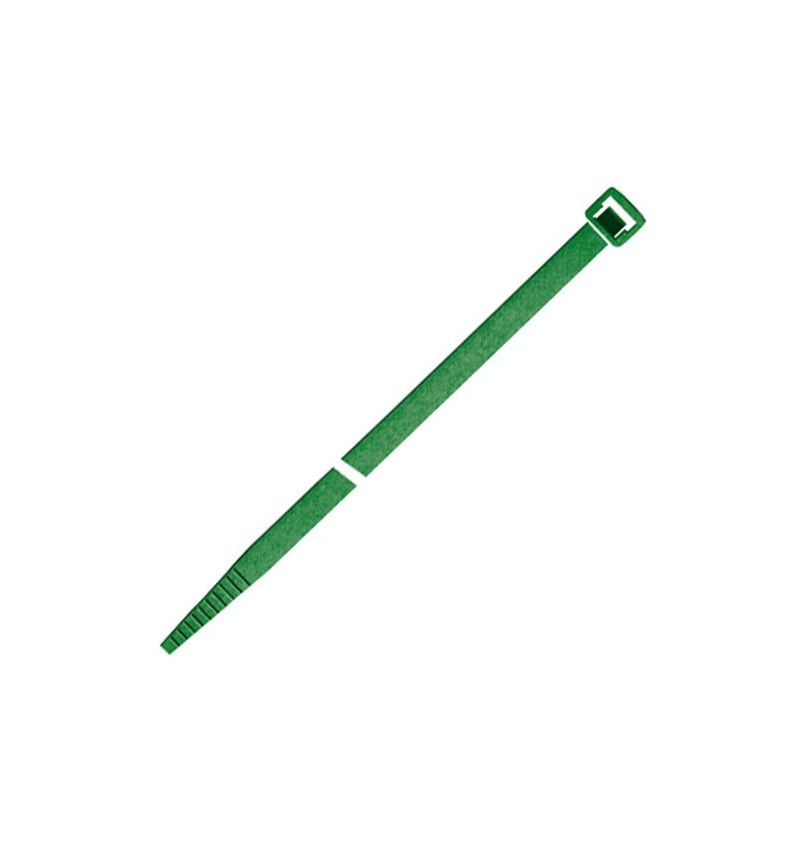 Bridas Nylon 100% Verde 3,6x140 mm. (Bolsa 100 Unidades)