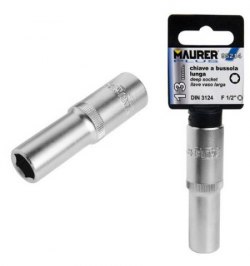Llave Vaso Maurer 1/2 Hexagonal Larga  22mm.
