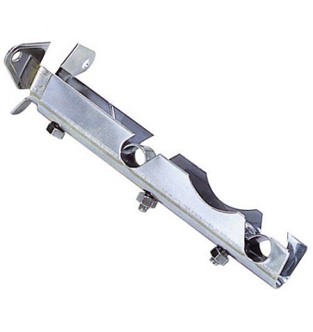 Soporte Barra 12 mm.Ø Cromo Doble Frente