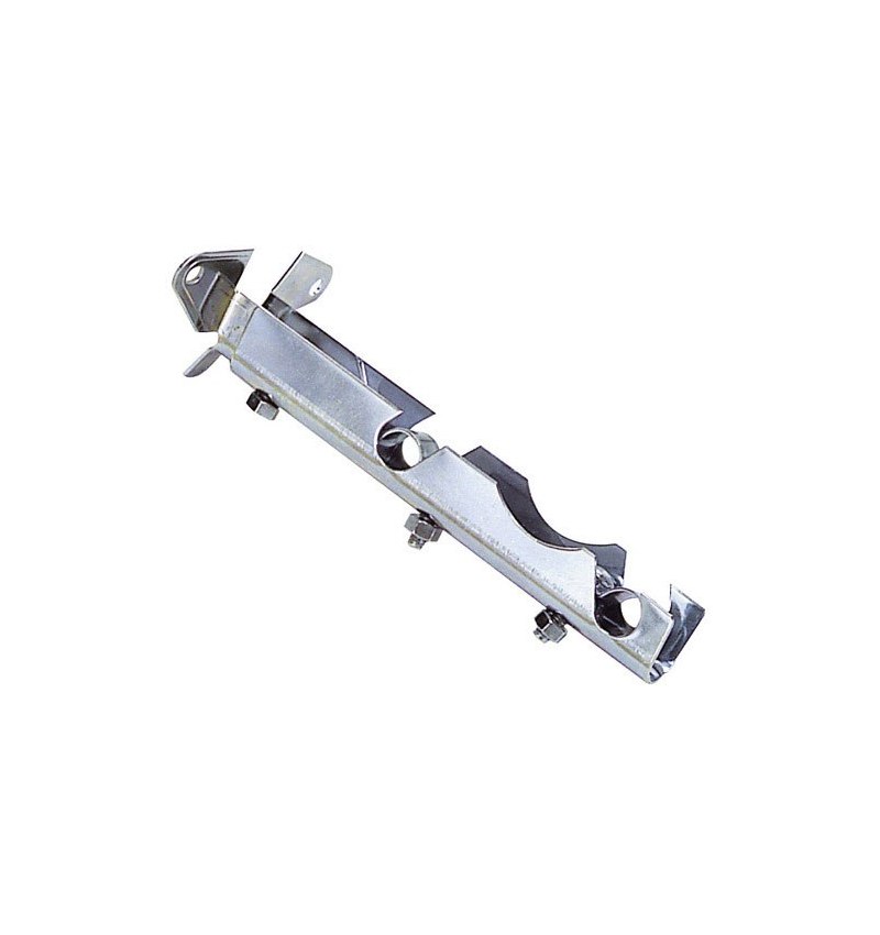 Soporte Barra 12 mm.Ø Cromo Doble Frente