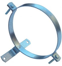 Abrazadera Para Tubo Estufa Galvanizado Con Soporte 100 mm.