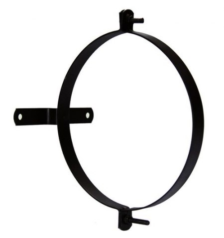 Abrazadera Para Tubo Estufa Vitrificada Con Soporte 100 mm. (2 Piezas)