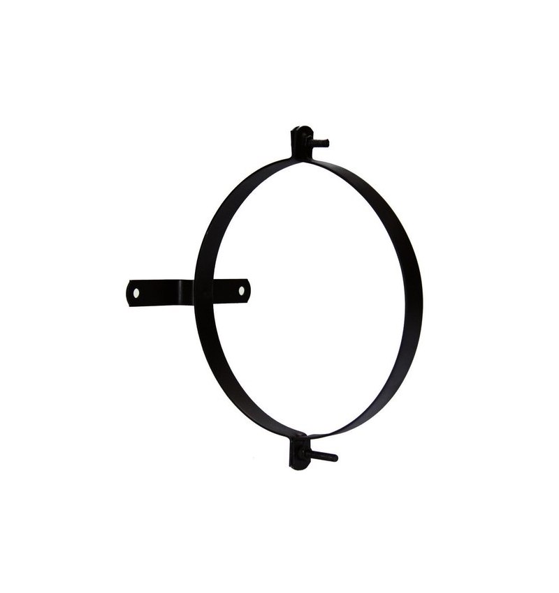 Abrazadera Para Tubo Estufa Vitrificada Con Soporte 140 mm. (2 Piezas)