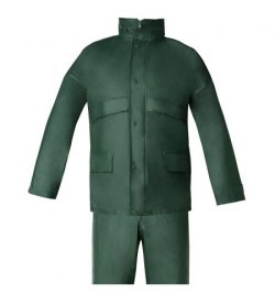 Traje de Agua Impermeable Verde Poliuretano Talla 7-L
