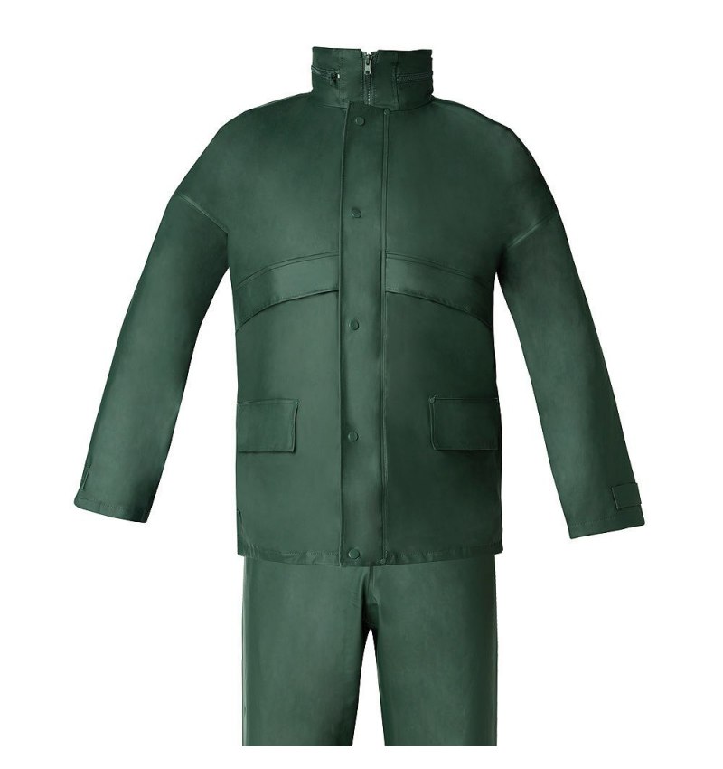 Traje de Agua Impermeable Verde Poliuretano Talla 9-XXL Traje de Agua Impermeable Verde Poliuretano Talla 9-XXL