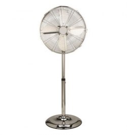 Ventilador Maurer de Pie 125 cm. de Alto Cromo