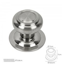 Pomo Puerta Seta Color Inox Oryx