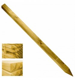 Poste Madera Cuadrado Para Cancela y Valla 7x7x150cm