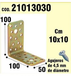 Soporte Para Madera Ángulo  50x 100x 100 mm.