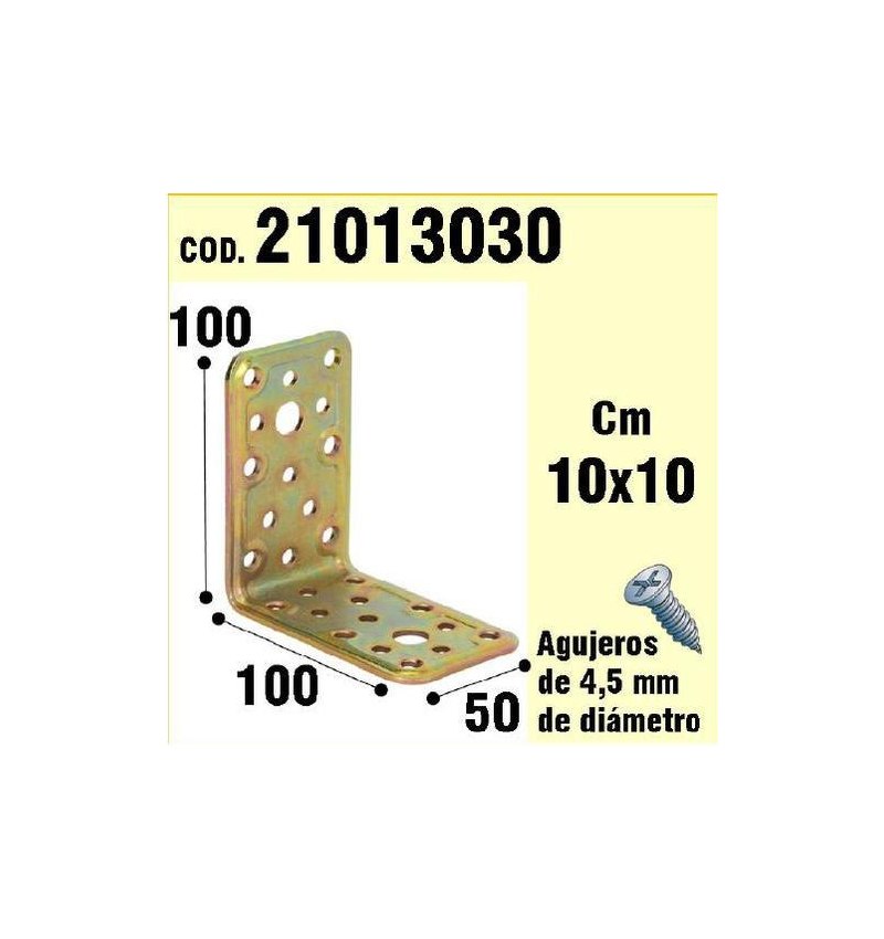 Soporte Para Madera Ángulo  50x 100x 100 mm.