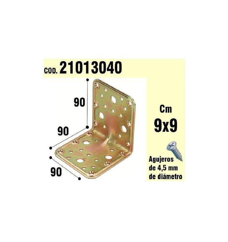 Soporte Para Madera Ángulo  90x90x90 mm.