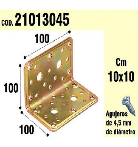 Soporte Para Madera Ángulo 100 x 100 x 100 mm.