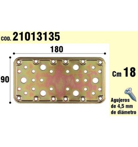 Soporte Para Madera Placa Bicromatada 90x180 mm.