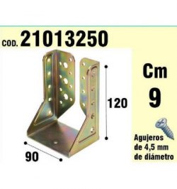 Soporte Para Madera Alas Interiores Bicromatado  90 mm.